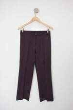 Calça de tecido feminina roxa