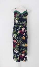 Vestido longo feminino estampado