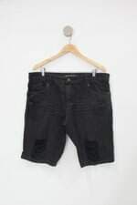 Bermuda metal carbono masculina preta