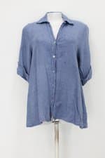 Camisa feminina azul