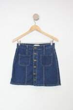Saia Jeans feminino azul