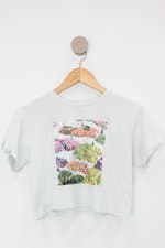 Camiseta Infantil zara verde com silk