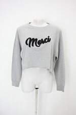 Blusa c&a feminina cinza com Recortes e Bordado