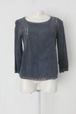 Blusa c&a feminina azul com Recortes