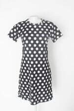 Vestido riachuelo feminino preto de poas 