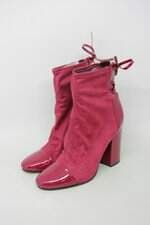 Bota shutz feminina vermelha com Recorte