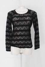 Blusa gregory feminina preta manga longa 