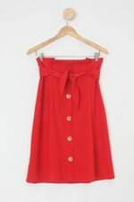Saia Chifon feminina vermelho