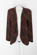 Blazer shoulder feminino estampado