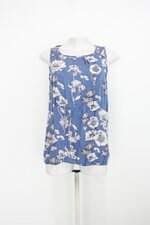 Regata feminina azul estampada