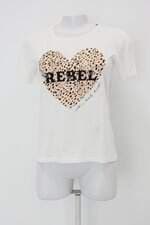 Blusa renner feminina branca com Silk e Aplique
