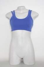 Top feminino azul com Recortes
