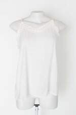 Blusa yingte feminina branca com Aplique