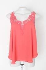 Blusa feminina coral com Bordado