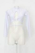 Blusa cropped feminina azul