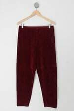 Calça de tecido criatiff feminina vinho 
