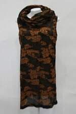 Vestido bless feminino preto estampado com Transparência