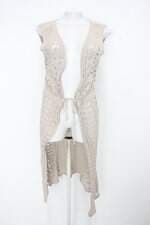 Colete de tricot feminino bege