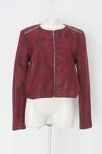Casaco paula ribeiro feminino vermelho com Silk