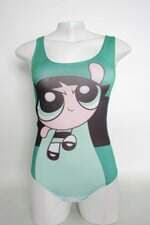 Body feminino verde  estampado