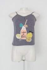 Regata feminina cinza