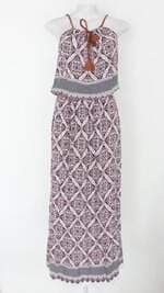 Vestido ela fashion feminino estampado