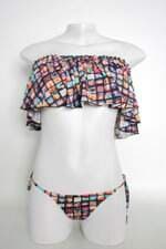 Biquíni liquido feminino estampado com Sobreposto e Forro