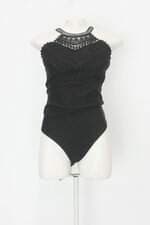 Body feminina preto com Bojo