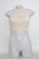 Cropped feminina bege