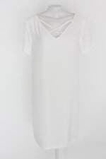 Vestido feminino off-white com Forro e Tiras
