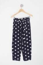 Calça de tecido openup collection feminina azul com Faixa na Cintura