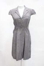 Vestido madame feminino cinza