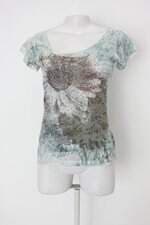 Blusa feminina estampada com Tiras
