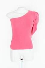 Blusa meio ombro feminina rosa