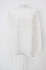 Blusa le lis blanc feminina off-white com Renda