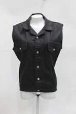 Colete feminino preto com Silk