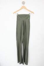 Calça de tecido feminina verde