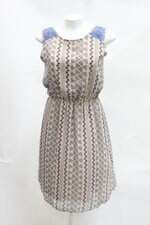 Vestido collins feminino estampado com Forro