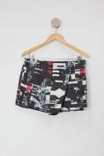 Shorts ellus feminino estampado com Sobreposição