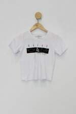 Camiseta Infantil branca com silk
