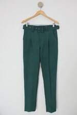 Calça de tecido feminina verde