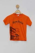 Camiseta Infantil athletics laranja com silk