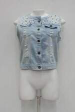 Colete forever feminino azul com Aplique