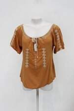 Blusa acrobat feminino marrom com Bordado