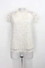 Blusa feminina branco com renda e Aplique