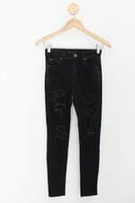 Calça de sarja feminina preta