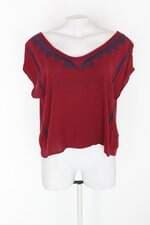 Blusa luigi bertolli feminina vermelha com Bordado