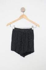 Shorts feminino estampado com Forro