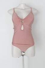 Body feminino rosa com Bojo