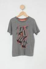 Camiseta Infantil puma cinza